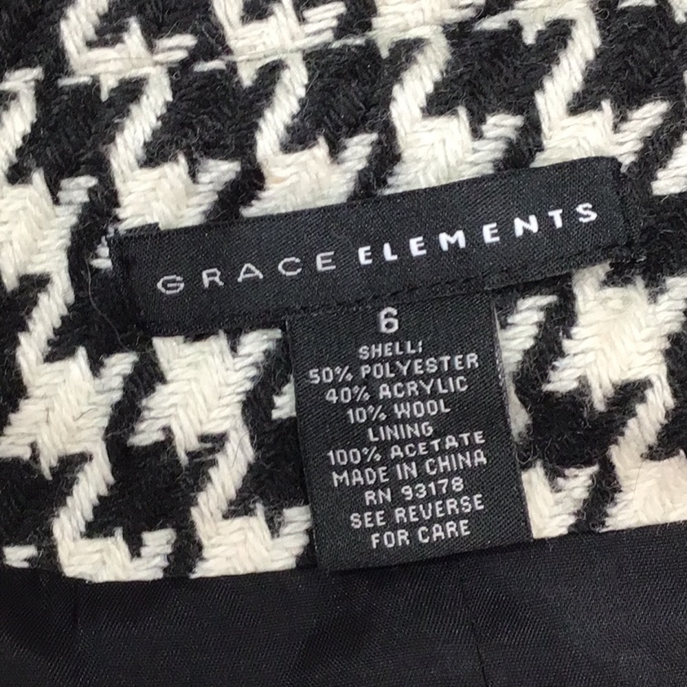 Grace Elements B/W Button Front Jacket 6 - image 7